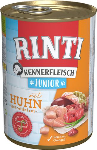 RINTI Kennerfleisch Junior 400g Dose Hundenassfutter