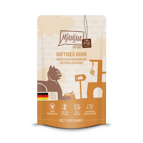 MJAMJAM Quetschies PUR 125g Beutel Katzennassfutter