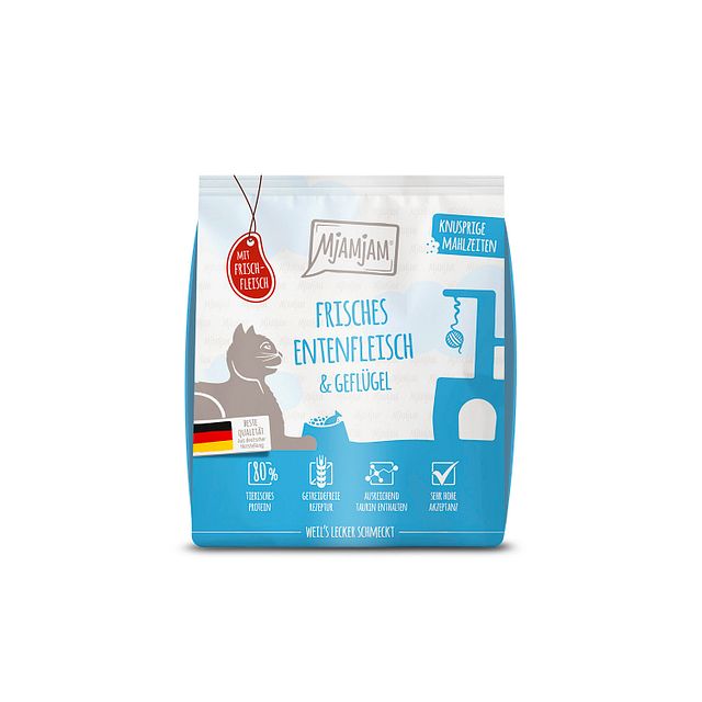 Mjamjam Frische Ente & Geflügel KatzentrockenfutterVorschaubild