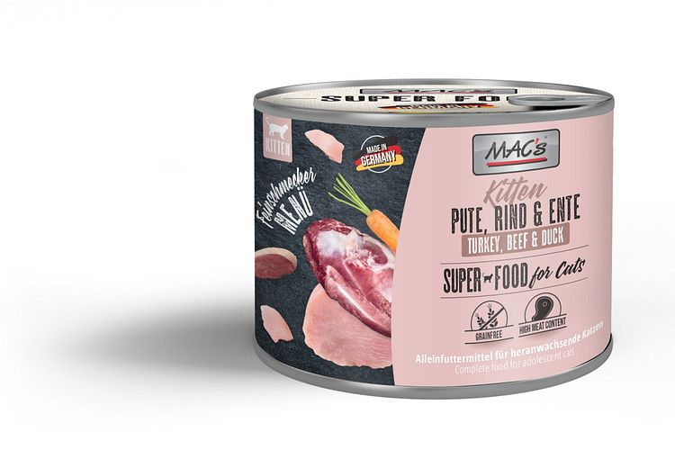 MAC's Cat Feinschmecker Menü 200g Dose Katzennassfutter