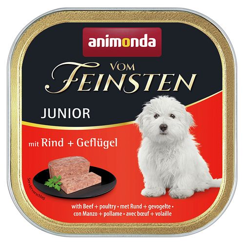 animonda Vom Feinsten Junior 150g Schale Hundenassfutter