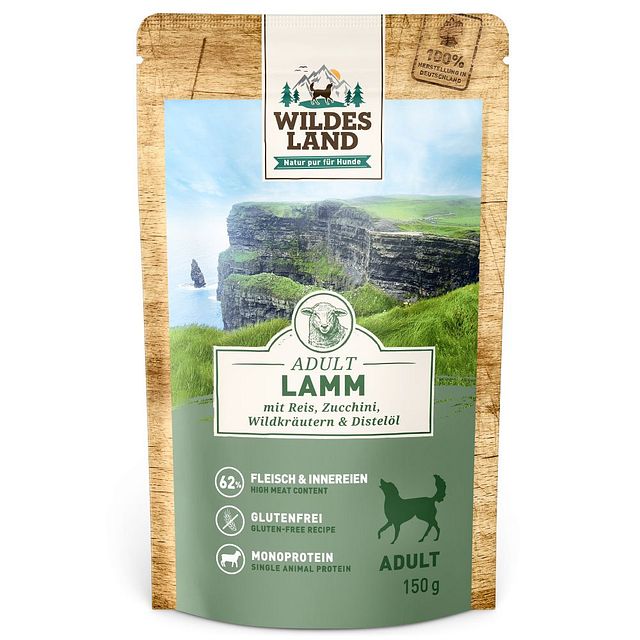 Wildes Land Hundenassfutter 150gVorschaubild