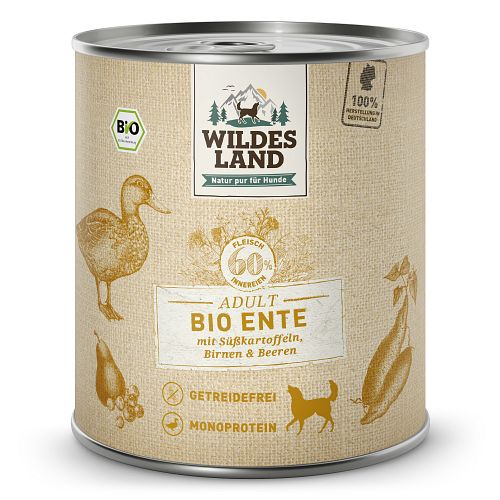 Wildes Land BIO Hundenassfutter 800g