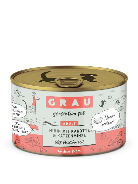 grau Katze 200 Gramm KatzennassfutterVorschaubild