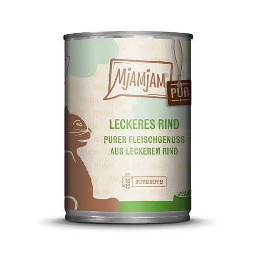 MJAMJAM Purer Fleischgenuss 400g Dose Katzennassfutter