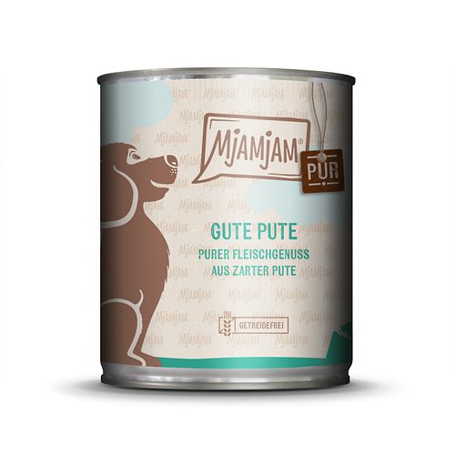 MJAMJAM Purer Fleischgenuss 800g Dose Hundenassfutter