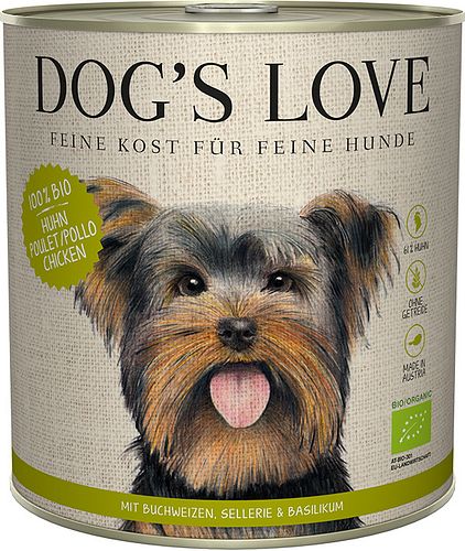 Dog's Love Bio 800g Dose Hundenassfutter