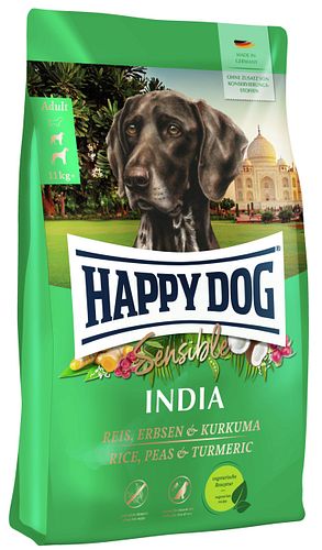 HAPPY DOG India Reis / Erbsen / Kurkuma Hundetrockenfutter