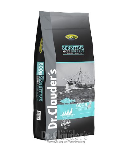Dr. Clauder's Best Choice Lifecycle Sensitive Adult Fisch & Reis All Breed Hundetrockenfutter