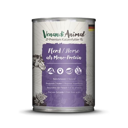 Venandi Animal Monoprotein 400g Katzennassfutter