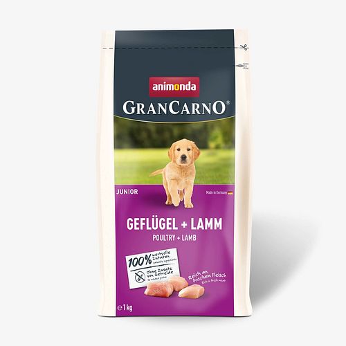 animonda Gran Carno Junior Hunde Trockenfutter Geflügel+Lamm