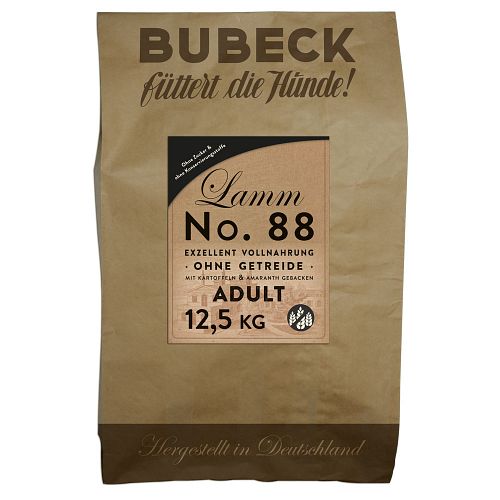 Bubeck Nr. 88 Adult Lammfleisch mit Kartoffel & Amaranth gebacken Hundetrockenfutter
