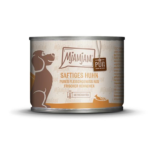 MJAMJAM Purer Fleischgenuss 200g Dose Hundenassfutter