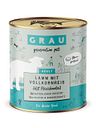 Vorschaubild grau Hund 800 Gramm Hundenassfutter