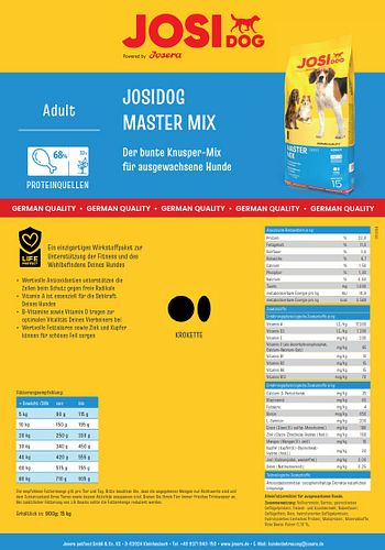 Josera JosiDog Master Mix Hundetrockenfutter