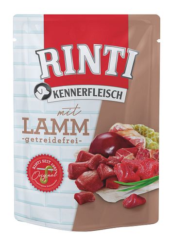 RINTI Kennerfleisch Pouchbeutel 400g Hundenassfutter