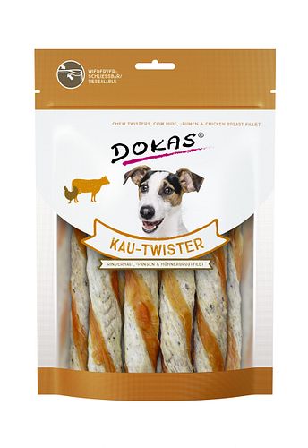 DOKAS Snack-Mix Kau-Twister 2x200g Hundesnacks