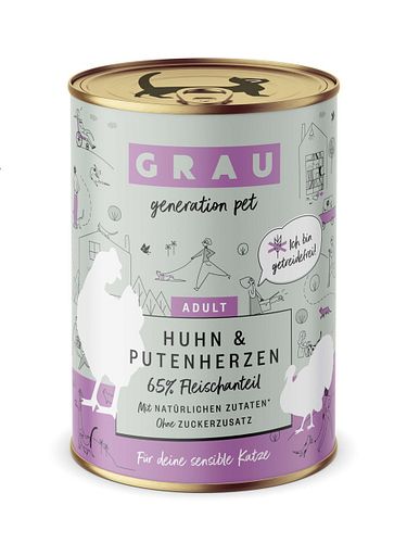 grau Katze 400 Gramm Katzennassfutter