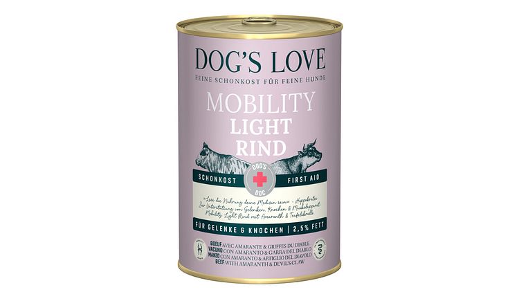 Dog's Love Schonkost mit 400 Gramm Hundenassfutter