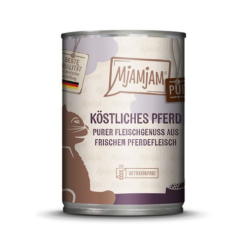 MJAMJAM Purer Fleischgenuss 400g Dose Katzennassfutter