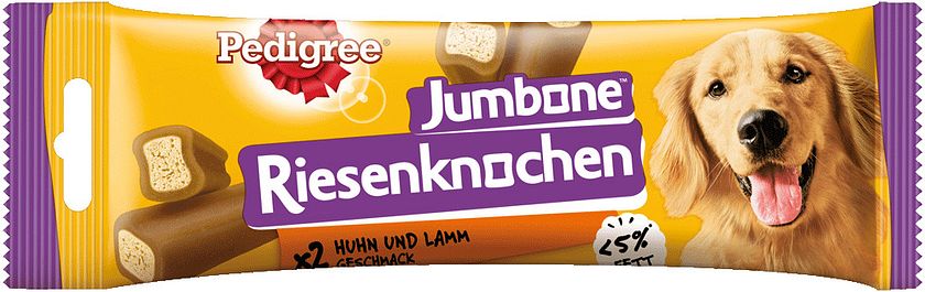 PEDIGREE JUMBONE Riesenknochen Medium mit Huhn und Lamm Geschmack HundekauknochenVorschaubild