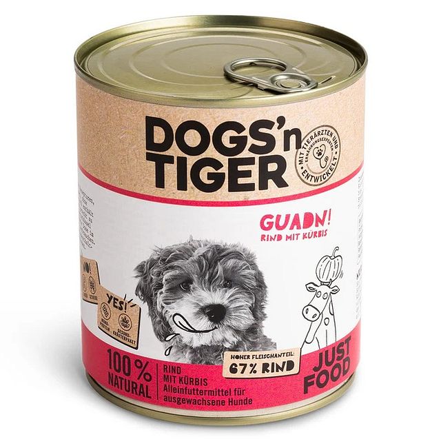 Dogs'n Tiger 800g Dose HundenassfutterVorschaubild