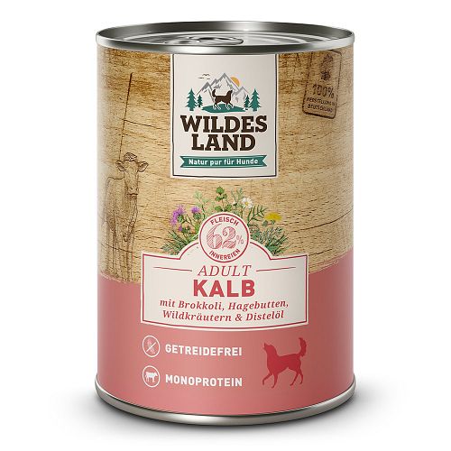 Wildes Land Hundenassfutter 400g