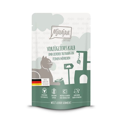 MJAMJAM Quetschies 125g Beutel Katzennassfutter