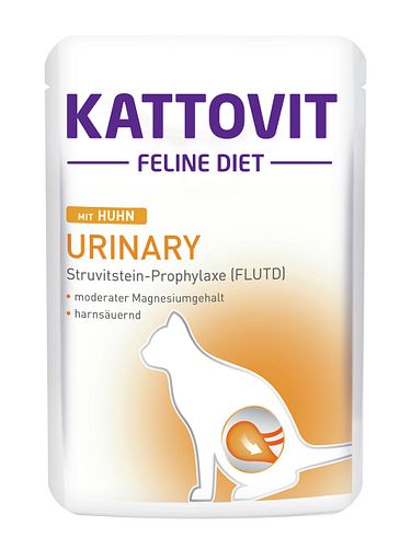 KATTOVIT Feline Diet Urinary (Harnstein) 85g Beutel Katzennassfutter Diätnahrung