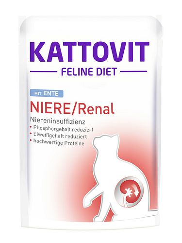 KATTOVIT Feline Diet Niere/Renal 85g Beutel Katzennassfutter Diätnahrung