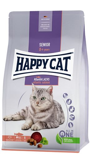 HAPPY CAT Supreme Senior Atlantik-Lachs Katzentrockenfutter