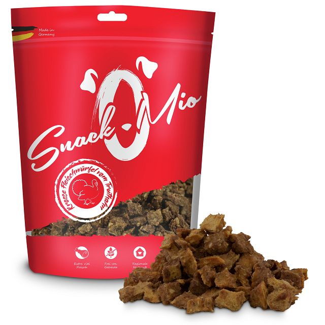 SnackOMio krosse Fleischwürfel 125 Gramm HundesnackVorschaubild