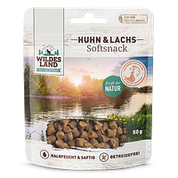WILDES LAND Katze 50g Softsnack Huhn und Lachs
