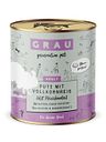Vorschaubild grau Hund 800 Gramm Hundenassfutter