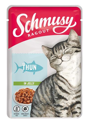 SCHMUSY Ragout Pouch in Jelly 100g Frischebeutel Katzennassfutter