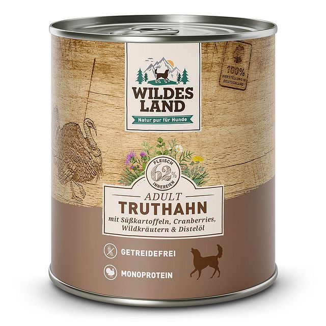 Wildes Land Hundenassfutter 800gVorschaubild