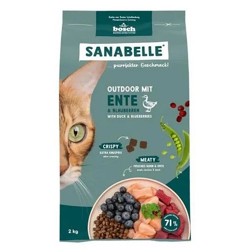 Sanabelle Outdoor mit Ente Katzentrockenfutter