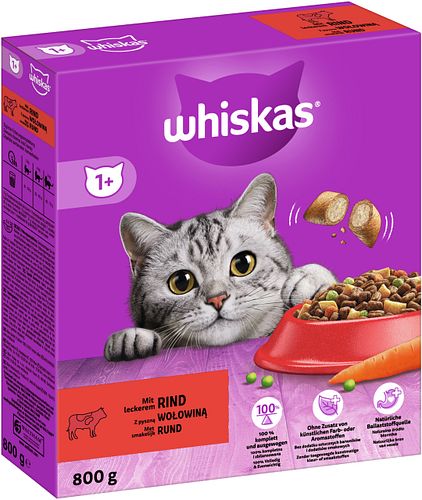 Whiskas 1+ 800 Gramm Katzentrockenfutter