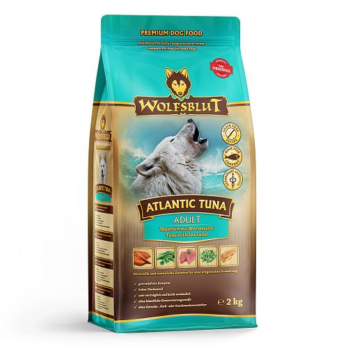 WOLFSBLUT Atlantic Tuna Thunfisch mit Meeressalat Hundetrockenfutter