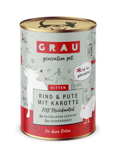 grau Katze 400 Gramm Katzennassfutter