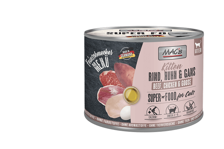 MAC's Cat Feinschmecker Menü 200g Dose Katzennassfutter