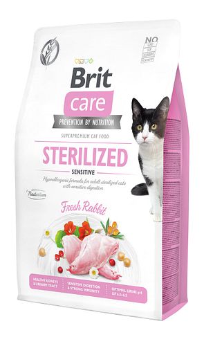 Brit Care Fresh Rabbit getreidefrei Sterilized / Sensitiv Katzentrockenfutter