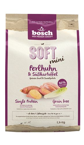 bosch SOFT Mini Perlhuhn & Süßkartoffel Hundetrockenfutter