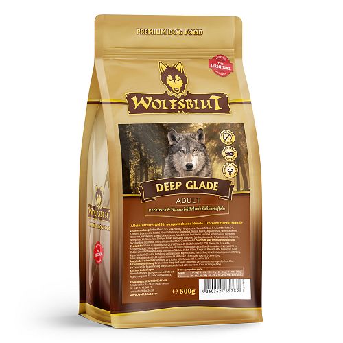WOLFSBLUT Deep Glade Rothirsch und Wasserbüffel Hundetrockenfutter