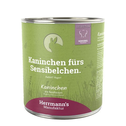 Herrmann's Selection Sensibel / Sensitiv 800g Dose Hundenassfutter
