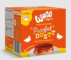 WOW Purrfect Duett Ente CAT 2 x 80g
