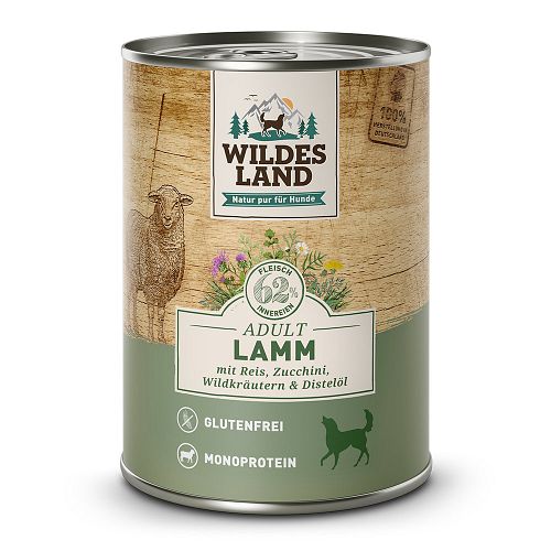 Wildes Land Hundenassfutter 400g
