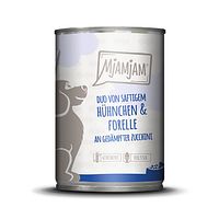 Hühnchen und Forelle mit Zucchini Varianten Bild