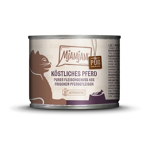 MJAMJAM Purer Fleischgenuss 200g Dose Katzennassfutter