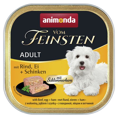 animonda Vom Feinsten Adult mit Schlemmerkern 150g Schale Hundenassfutter